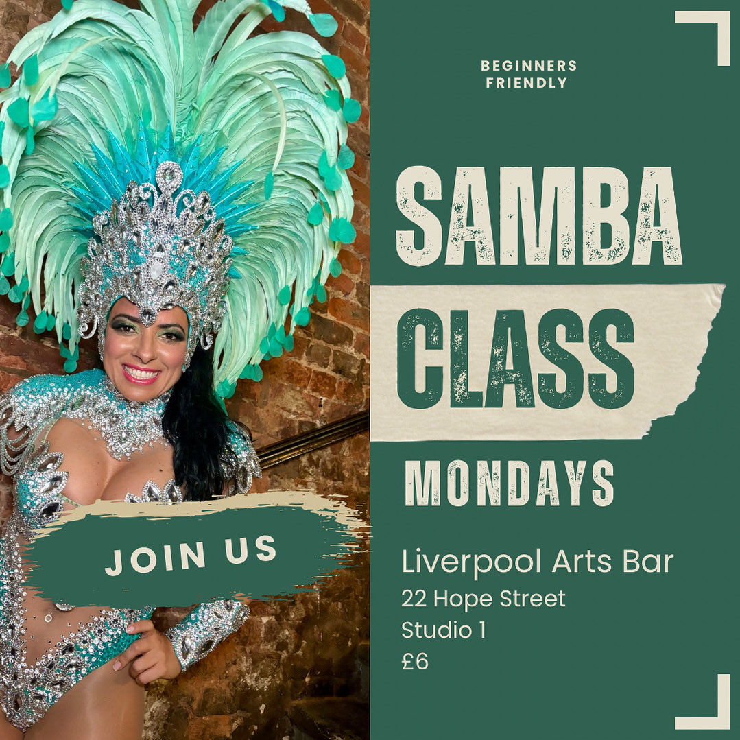 VivaBrasilSamba's tweet image. Join us for Samba Class!

Mondays
Studio 1, 3Rd floor. 
18:30-19:30 
£6
Liverpool Arts Bar, 22 Hope St

#sambaclass #join #learn  #dancing #liverpool #itsliverpool #sambadancers #dancers #health #friendship #sambaclass #sambadance #danceclass #simonereeves #mondaymotivation