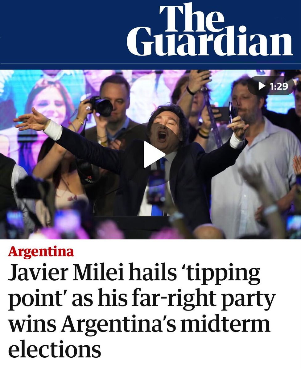 Milei is many things... but 'far-right'??

feels like a legacy signal re whether he's 'good' or 'bad'