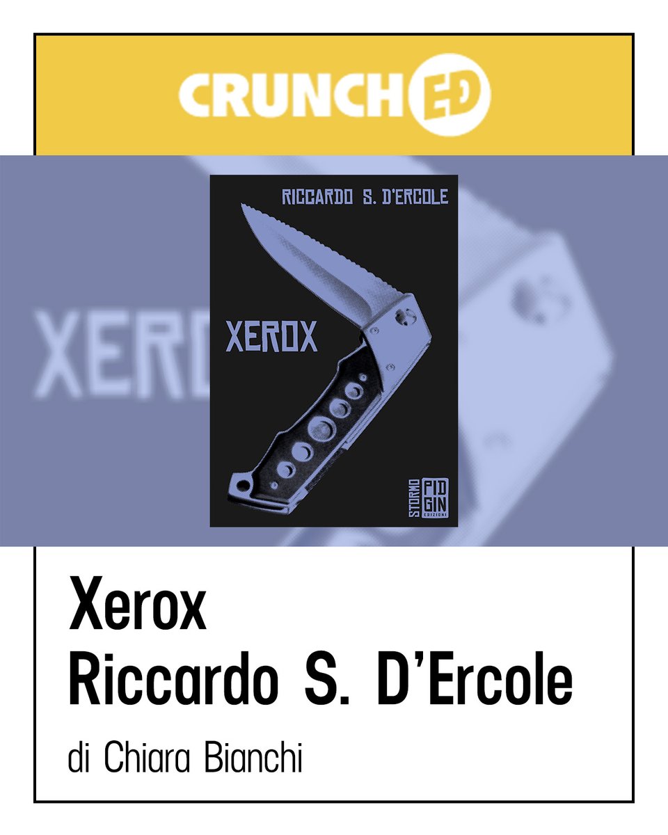 "Xerox non parla di dissoluzione, ma del fallimento di dissolversi. Ciò che resta è un canto sordo: un monologo che scruta la carne senza trapassarla, che tenta la sparizione e inciampa nell’ostinata persistenza dell’io."

<a href="/unklar_de/">unklar.de</a> su <a href="/NoiDiCrunchEd/">CrunchED</a>: crunched.it/leggere/libri/…