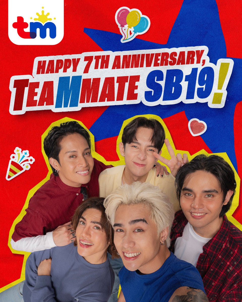 Better late than never!

Happy 7th Anniversary sa P-POP Kings naming ka-TeaM— <a href="/SB19Official/">SB19 Official</a>! 👑 Ang wish namin ay mas marami pang taon ng jamming kasama ang buong TeaM. ❤️