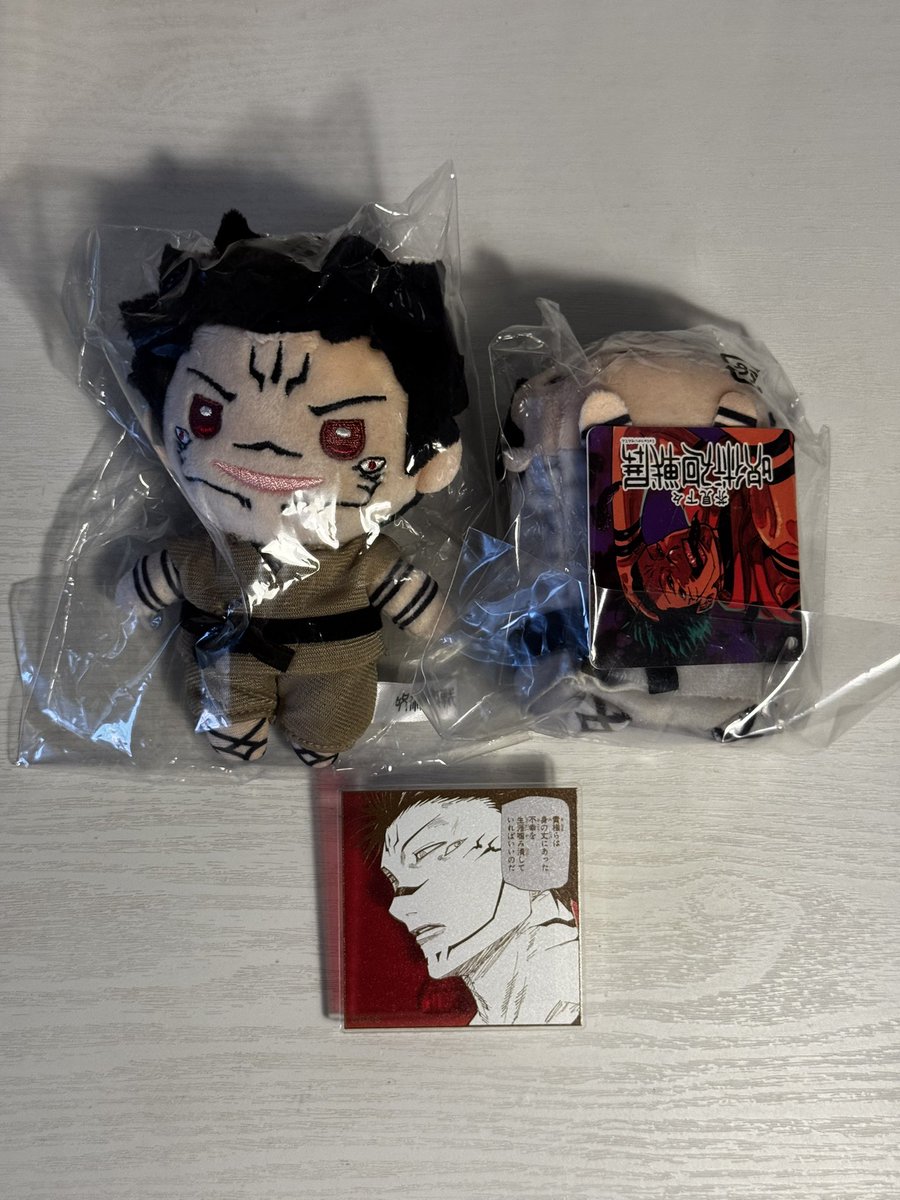 nggkwts's tweet photo. Wts/Want to Sell
Sukuna / Meguna set (jump festa plush, jjk exhibition noru, jjk exhibition pin badge)
Price 300K 
#warungjjk #warunganime #warungjujutsukaisen #warunganimerch https://t.co/qfHvmkkn4V