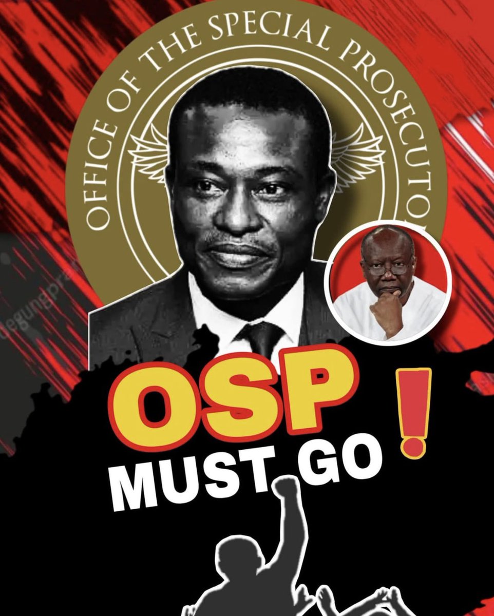 aristotledada's tweet image. OSP @ospghana must Go!
Ghanaians need answers, not alibis.
#Time2SanitiseTheSystem
#MakeCorruptionUnattractive
#OspMustGoDemoLoadibg
#OralMustNotFail
