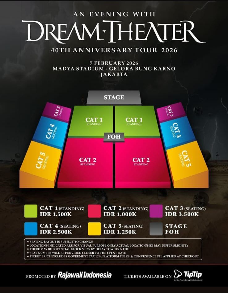 dimamasee's tweet photo. Wts‼️
Tiket Dream Theater
Cat - 1 Standing
Tanggal 7 Feb 2026
Milik pribadi saya
Alasan dijual, tidak dapat libur dari kantor 🥺 https://t.co/FieTcLFdo1