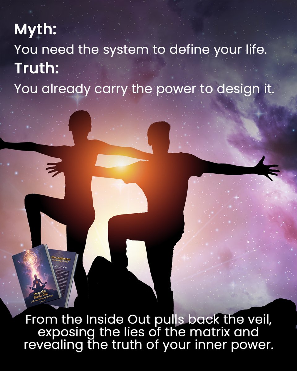 FatirAbd98757's tweet image. The stories we were told are not the truths we were born with 
From the Inside Out uncovers the myths of 3D living  and replaces them with the truth of your limitless spirit 
Grab your copy now 
[ amzn.com/dp/B0DV4H4BG7]
#shera #fromtheinsideout #matrixtruth #limitlesssoul