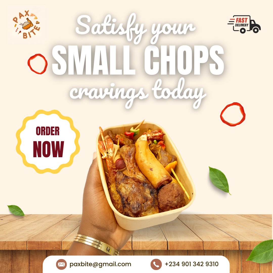 paxbite's tweet photo. Send in your orders today. We are open and a DM away. 

#paxbite #smallchops #smallchopsvendor #smallchopsinlagos #explore #parties #weddings #birthdays #events #officeparty #drink #eat #fun #cravings #cravingssatisfied #wedding #explore #eventplanning #chops #tasty https://t.co/BJx7i5IUDg