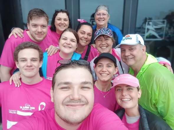 MIStaffAss's tweet photo. #TeamMISA walk for Cancer Awareness
#MISA's Women's Forum in the Eastern Cape joined the Algoa FM Big Walk for Cancer.
Thank you to Heidi Reid, MISA President and Women’s Forum Chairperson, for coordinating the project.
#MISAONTHEMOVE #MISACARES #MISALEADS #MISAFAMILY https://t.co/Ma3BvhkM0L