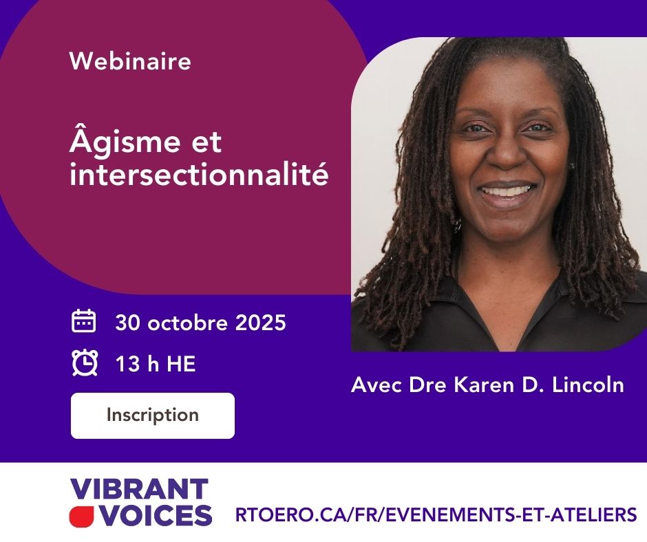 Tout le monde a-t-il la même chance de vieillir en santé?

Participez à notre webinaire : Âgisme intersectionnel : démanteler la discrimination pour favoriser un vieillissement en santé.

📅 30 oct. | 13 h HE

Réservez votre place : bit.ly/4otEfXZ