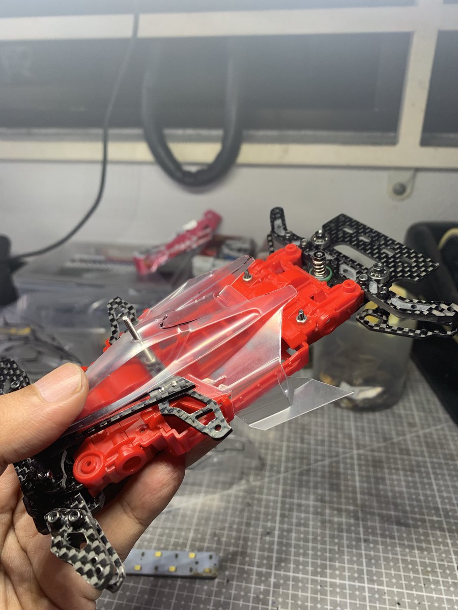 yakuzaeify's tweet photo. Neo Vanquish ( Neo VQS) &amp; Vanquish Jr. 
@gunmiyamini4wd1 system.

#tamiya #airbrush https://t.co/GtDSJy4om2