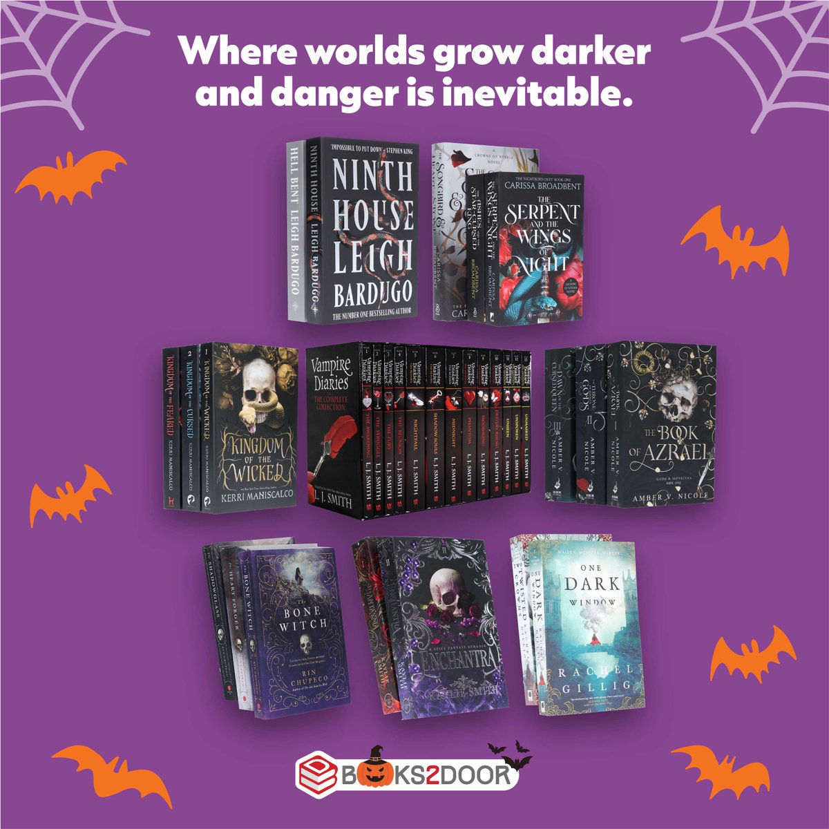 Dark fantasy lovers, assemble 🖤👻

We’re talking curses, chaos, and characters who might steal your heart or your soul… sometimes both. If your Halloween vibes lean more eerie than cute, these books are ready to haunt your TBR. ✨

#Halloween #DarkFantasy #Bookrecs #Books2door
