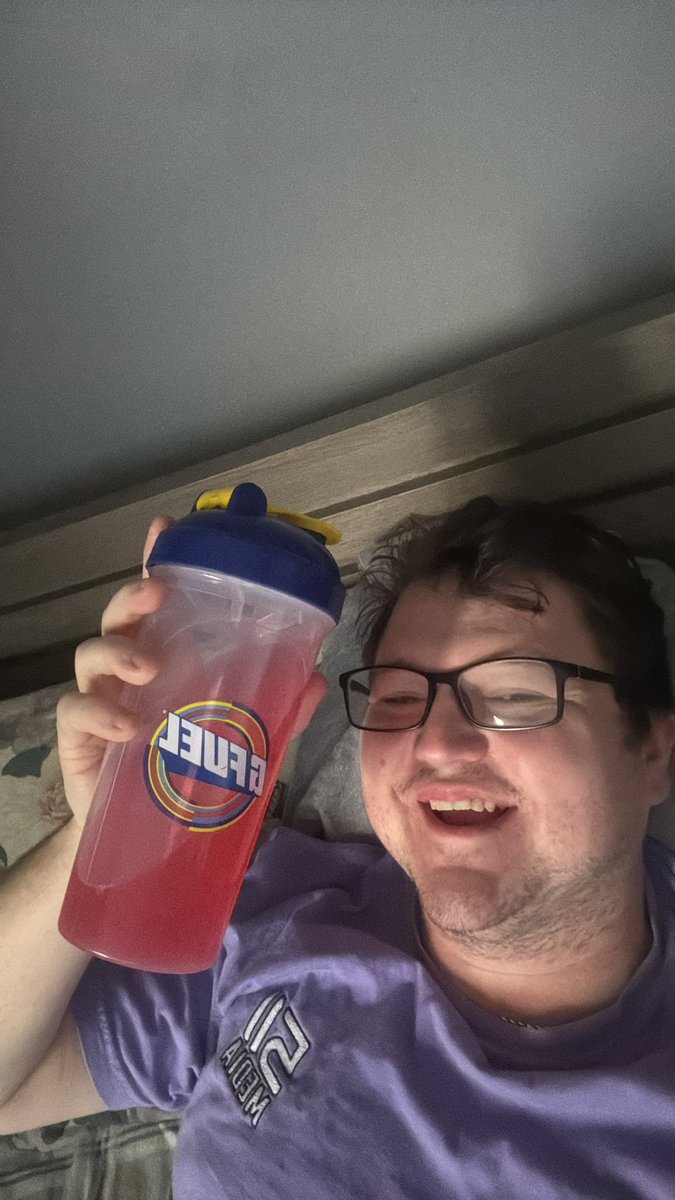 heyitsmayhem's tweet photo. Playing some #HaloInfinite before work of course I’m drinking some Hype Sauce GFUEL as well! Let’s start this morning off right!! https://t.co/D0Z2Fh13IL