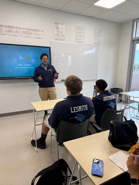 MySomersfield's tweet image. #SomersfieldStudents gearing up for their #PersonalProjects &amp;amp; students with a passion for #Entrepreneurship joined a #LunchAndLearn w/Nico Bean ’26: founder of Flow by Nico. He shared how his project grew from an idea to winning $25K at #BEDC’s #WaveOfOpportunityPitchCompetition.
