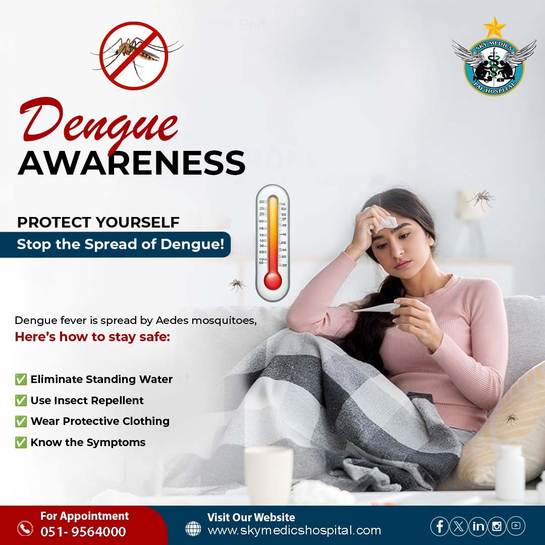 PAF_Hospital's tweet photo. Dengue Awareness Alert! 🚨
Protect yourself and your loved ones by taking simple precautions! 💪
✅ Eliminate standing water
✅ Use insect repellent
✅ Wear protective clothing
✅ Know the symptoms

Together, we can stop the spread of dengue! 🌿
Stay safe, stay protected. https://t.co/dyv22YvV6c