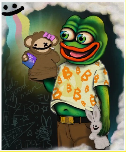 Art_on_Bitcoins's tweet image. By @ClareVon666 a Degen

a Homage to Bitcoin culture. Few undserstand...... Digital painting featuring Clare´s version of #Pepe and Bitcoin #Puppet #974

Can also be Found by &quot;000&quot; 😅 on ME

Sent to Zero: magiceden.io/ordinals/marke…

gamma.io/ordinals/print…

#bitcoin #artonbitcoin
