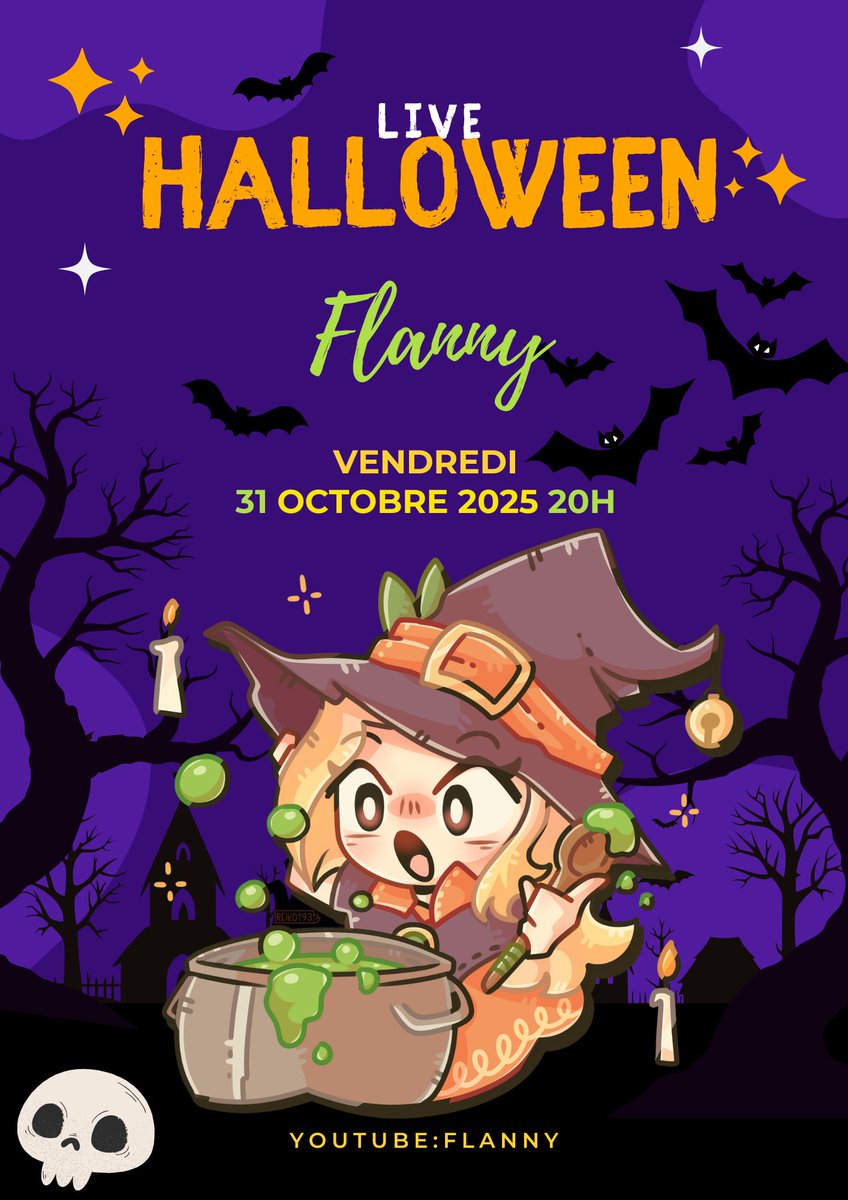 Soirée HALLOWEEN 🎃
RDV VENDREDI à 20H sur ma chaine YOUTUBE ! 

Au programme: map MC horreur + Découverte de jeux effrayants + des jeux à gagner dans le chat du live !