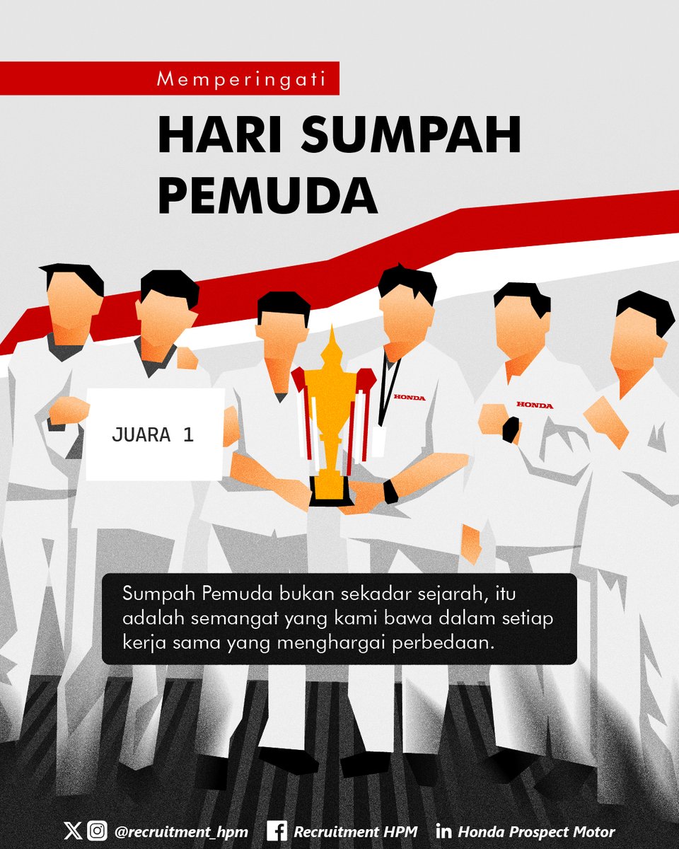recruitment_hpm's tweet image. Kami percaya, semangat pemuda hidup dalam kolaborasi yang saling menghargai dan membangun bersama.