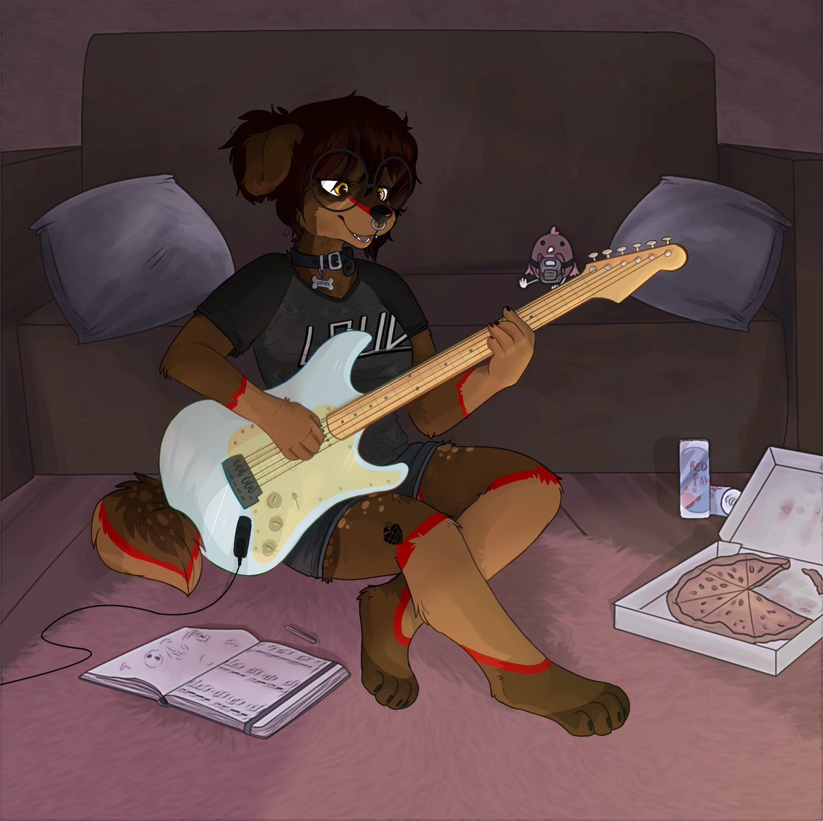 So stoked to get to draw your girlie again 🥰🤘 <a href="/DrawYouEvilDog/">🐶🦇Dani</a>