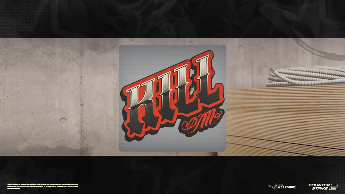 STICKER "KILL `EM"🗡️🩸☠️
for <a href="/CounterStrike/">CS2</a> 
PAPER steamcommunity.com/sharedfiles/fi…
HOLO steamcommunity.com/sharedfiles/fi…
FOIL steamcommunity.com/sharedfiles/fi…
