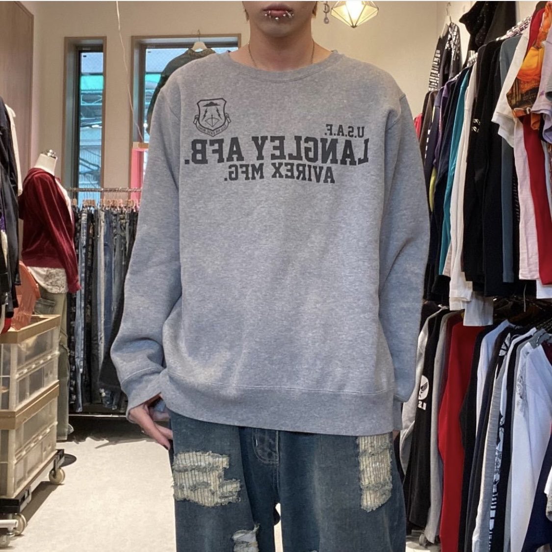 90~00s 幾何学模様 tech beanie archive y2k 古着 90~00s 幾何学模様