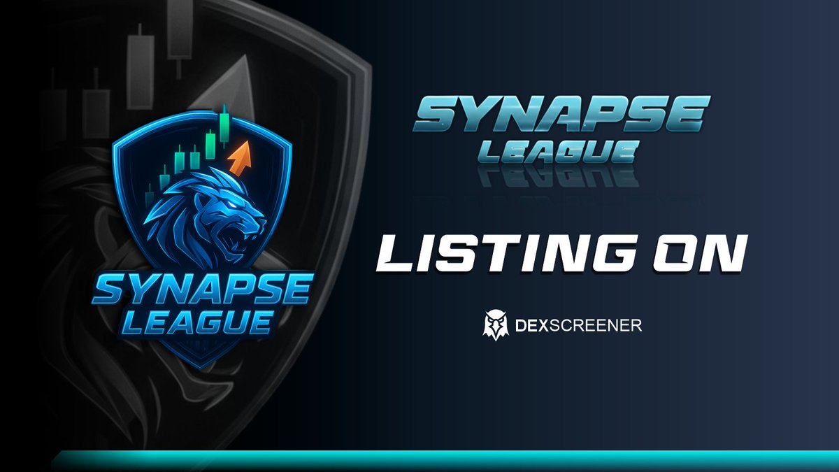 synapse_league's tweet photo. $SYNAPSE is now listed and ready on DexScreener
https://t.co/DOXOEp4FY7 https://t.co/TsS9BBzCDP