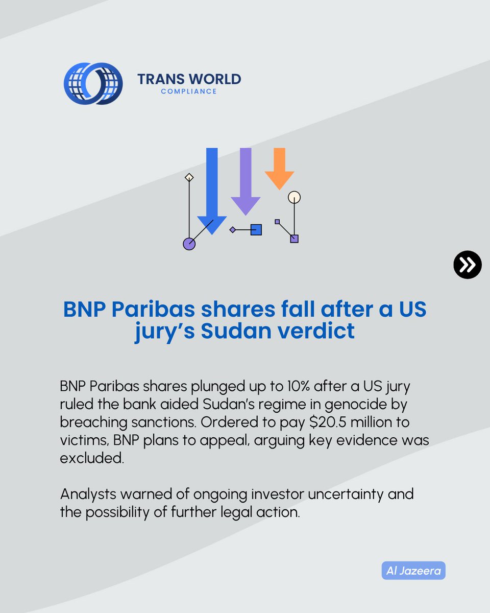 TransWorldComp's tweet image. #News | Pardons, penalties, and prison terms remind us: financial crimes carry legal and reputational costs that ripple across borders and markets, no matter how powerful the players.

Read more here: hubs.la/Q03Q8WSs0

#Compliance #AML #Crypto