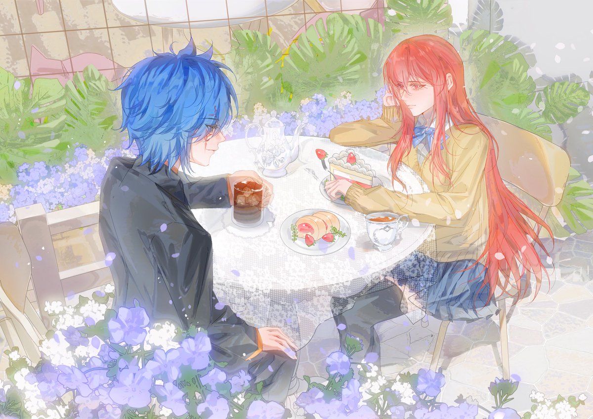 下午茶💙❤️

是约稿。
#jerza #ジェラエル #Jellal #jellalfernandez #erza #erzascarlet #エルザ #エルザ・スカーレット #FairyTail  #フェアリーテイル