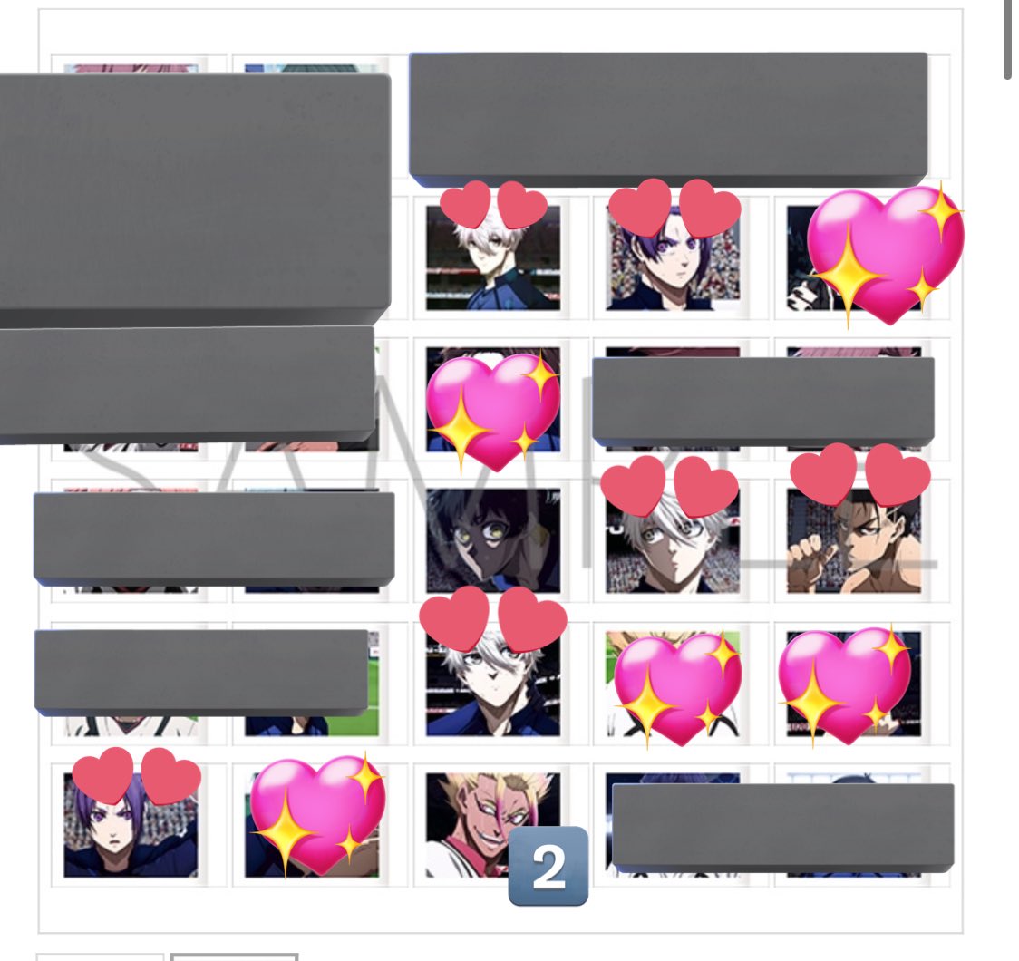 ぱしゃこれ　ブルーロック　vol.6
3box予約済

譲)蜂楽3、士道2

求) 凪、玲王、馬狼