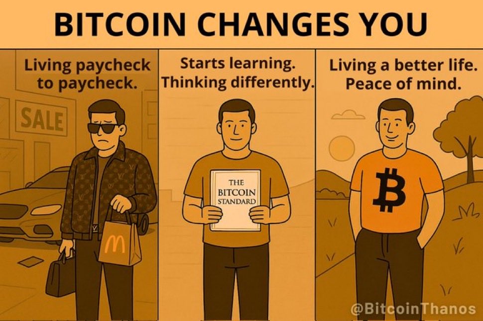 LavishlyDenise's tweet photo. You don’t change bitcoin
Bitcoin changes you https://t.co/S1w04Z2Wca