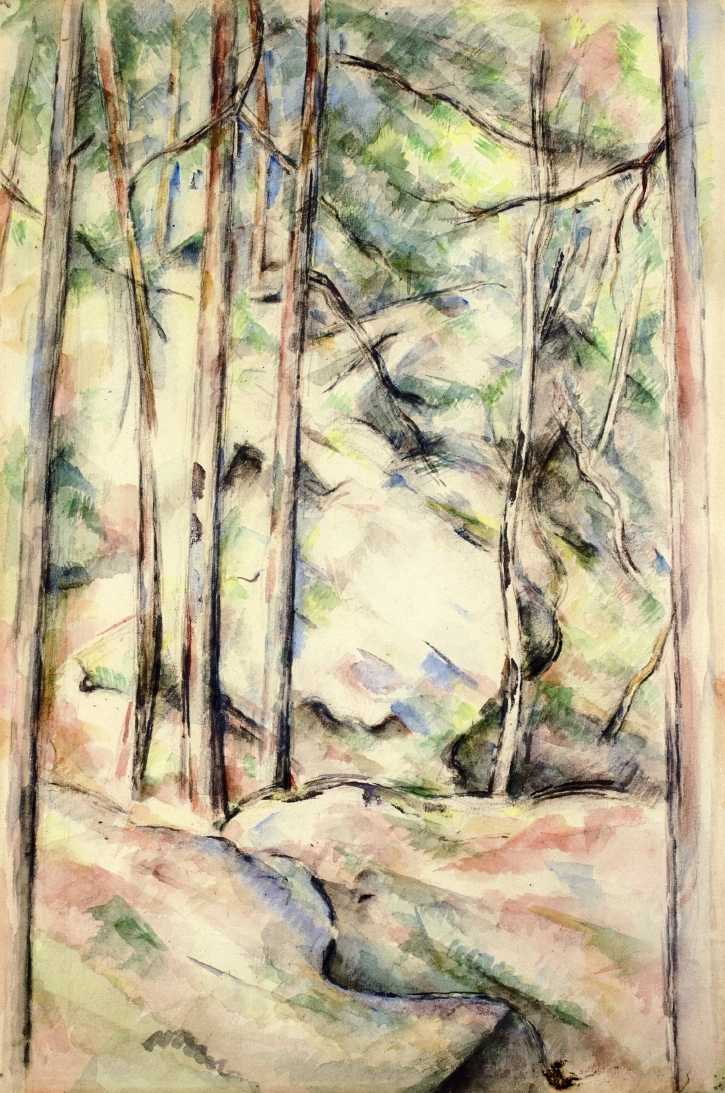 In the Woods, 1896 #artbots #cezanne