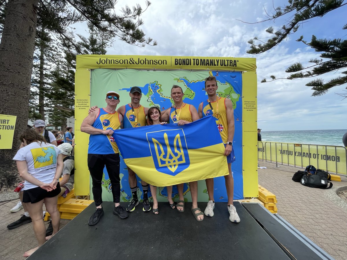 EdKitt's tweet image. Finished the Bondi–Manly relay!

Grateful for everyone who supported our effort to raise funds for the Ukraine Support Fund. 

An unforgettable day for an incredible cause 🇬🇧 🇺🇦