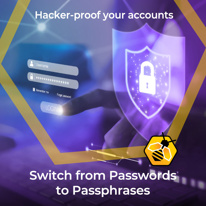beeitsolutions1's tweet photo. Swap passwords for passphrases!
Length is security. An 8-char password can be cracked; 4 random words 14+ create billions more combos, stopping hackers. Easy to remember, too!
#BeeSafe Call 0113 887 4311#
CyberSecurity #Passphrases #Infosec https://t.co/zOyetirnqY