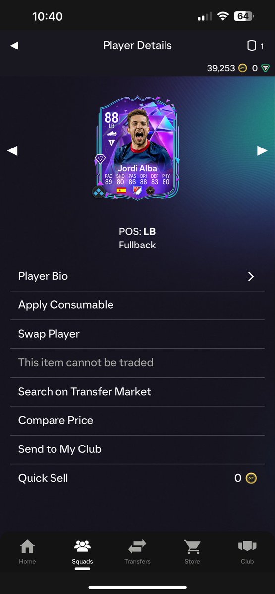 First Player SBC This year 🥳