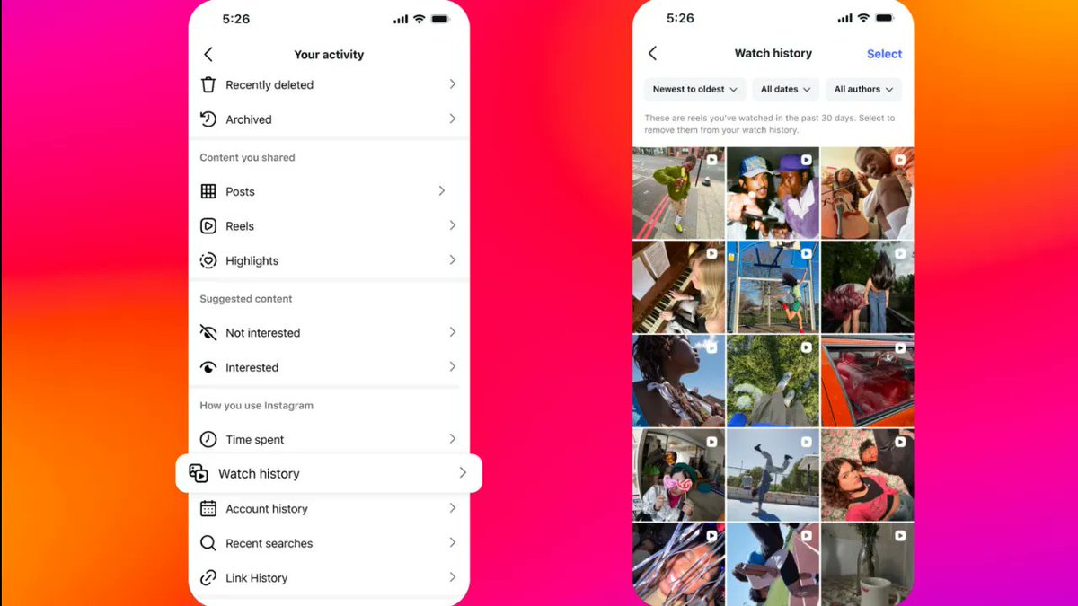 buzzincontent's tweet image. Instagram introduces Watch History to help users find lost Reels 

buzzincontent.com/news/instagram… 

#features #helpfulcontentupdate #Reels #socialmedia #Instagram #content