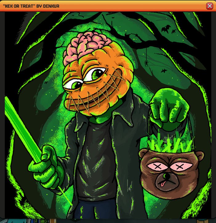 pepecoins's tweet image. gm kek.space frens!