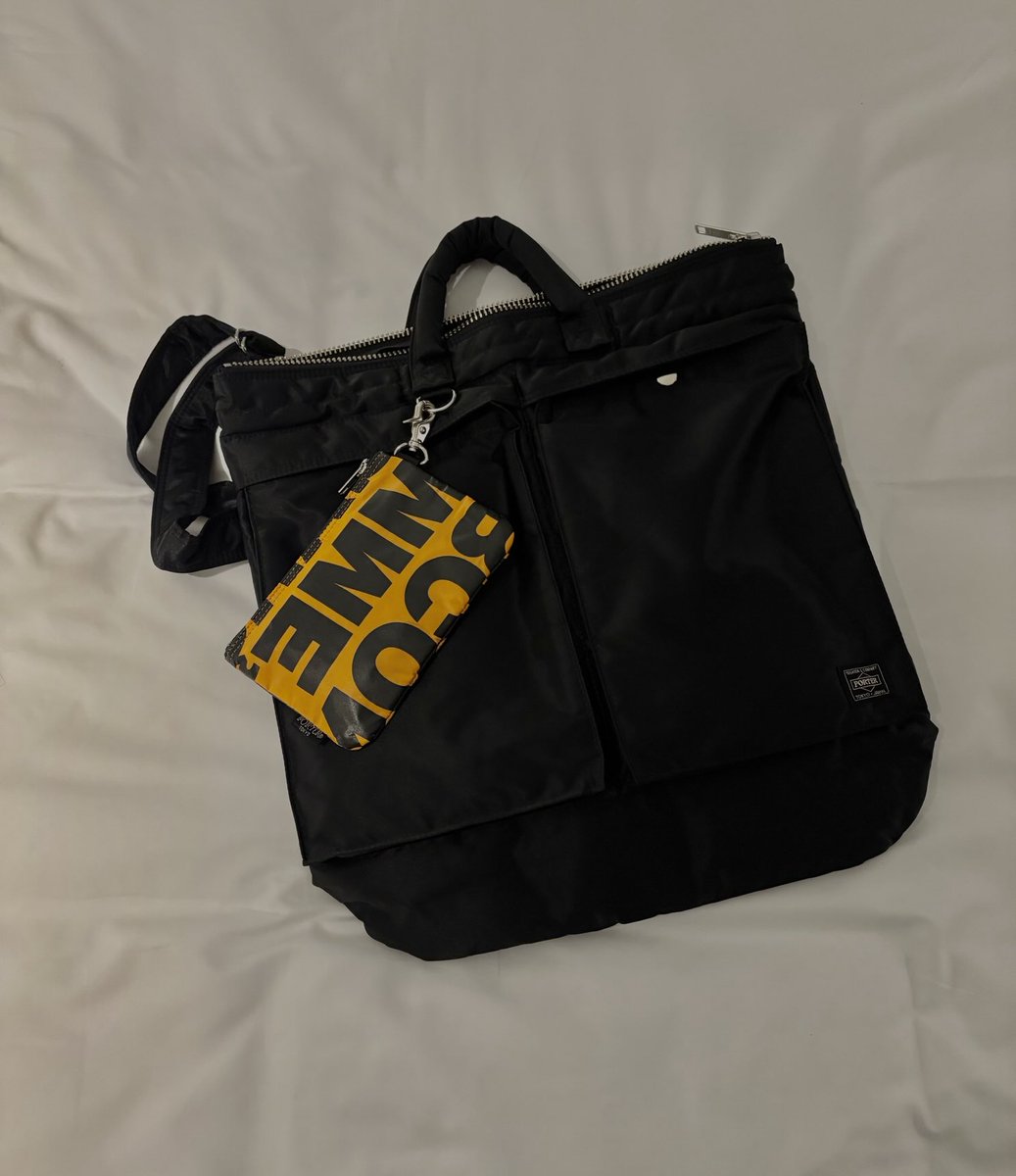 tetotetotetos's tweet image. マザーズバッグとして使おうと温めておいたComme des garçons × PORTERをようやく本格使い🎶