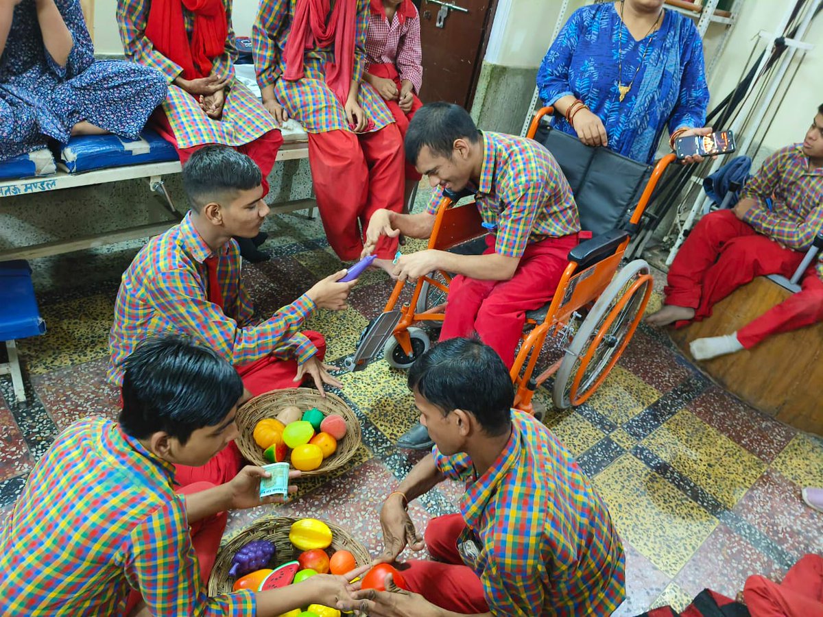 SPARCINDIA's tweet image. On 25th October 2025, Jyoti Kiran School organized a fun-filled Saturday Activity that combined learning with joy. The children participated meditation, animal play, group dance and buying and selling activity. #childrenwithdisability #jyotikiranschool #SaturdayActivity