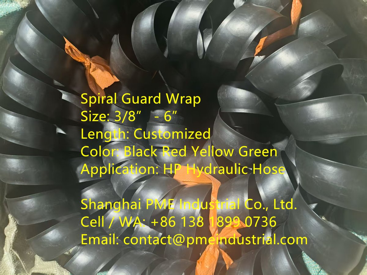 sh_pme's tweet image. Spiral Guard Wrap
Size: 3/8” – 6”
Color: Black Red Yellow Green
Application: HP Hydraulic Hose
pmeindustrial.com/hose-protectio…

Shanghai PME Industrial Co., Ltd.
Cell / WA: +86 138 1899 0736
Email: contact@pmeindustrial.com

#Hoseprotection #SpiralGuardWrap #Hydraulichoseprotection