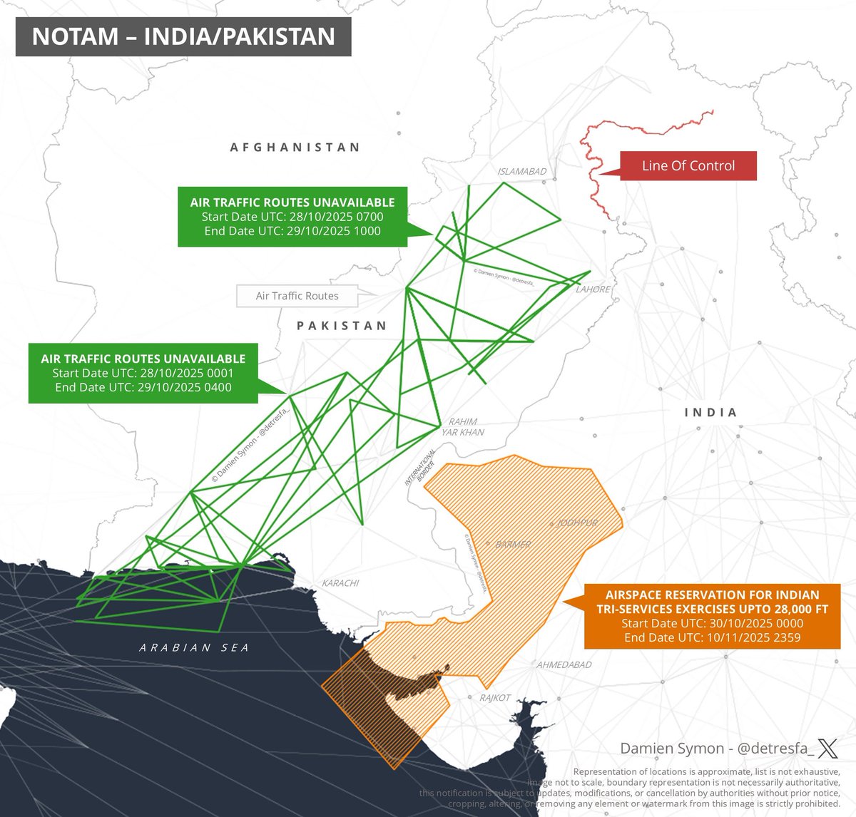 Mohsin Ali (@mohsin_o2) on Twitter photo New NOTAM New NOTAM