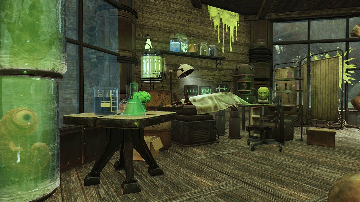 kurho_lazuli's tweet image. Nouveau CAMPS #fallout76 sur le thème de l'horreur pour #Halloween2025 ☢️🥼⚗️🧪🎃🪦

Le piège vous est tombé dessus et vous avez servi, de cobaye qui se soldera par un nouvel échec et même vos restes ne sortirons jamais d'ici et terminerons là où tant d'autres ont fini.