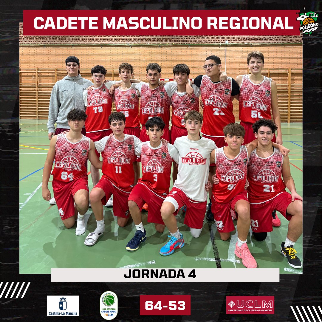 🏀 RESULTADOS DEL FIN DE SEMANA 🏀

➡️ Cadete Masculino Regional

🔸 Jornada 4

Primera victoria de los cadetes en la jornada ante <a href="/GuadaBasket/">Guadalajara Basket</a>. Un gran inicio, culminado con el amplio parcial del último cuarto, dejaba muy buenas sensaciones para dominar el encuentro.