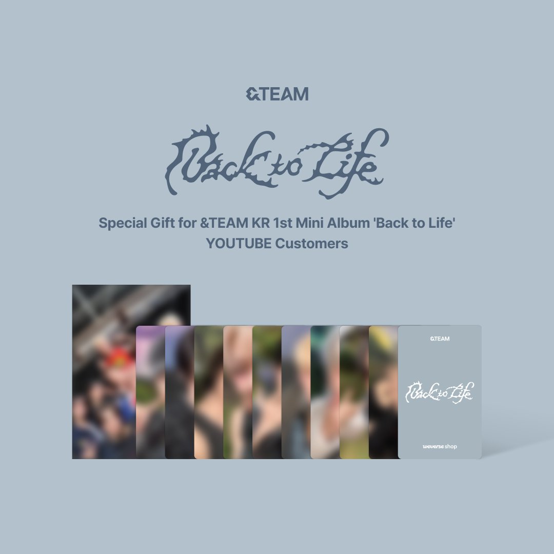 &TEAM KR 1st Mini Album 'Back to Life' YouTube Gift 안내 📅 판매