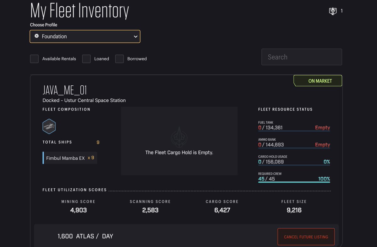 JaVaGuildSpace's tweet photo. Hello friends. Today, the guild's first fleet was formed and deployed. This will support the guild token $VGC with rental income. Fleet Parameters 
Name: JAVA_ME_01
Ships: Fimbul Mamba Ex  - 9 units. https://t.co/cWEXm9Jnvl
