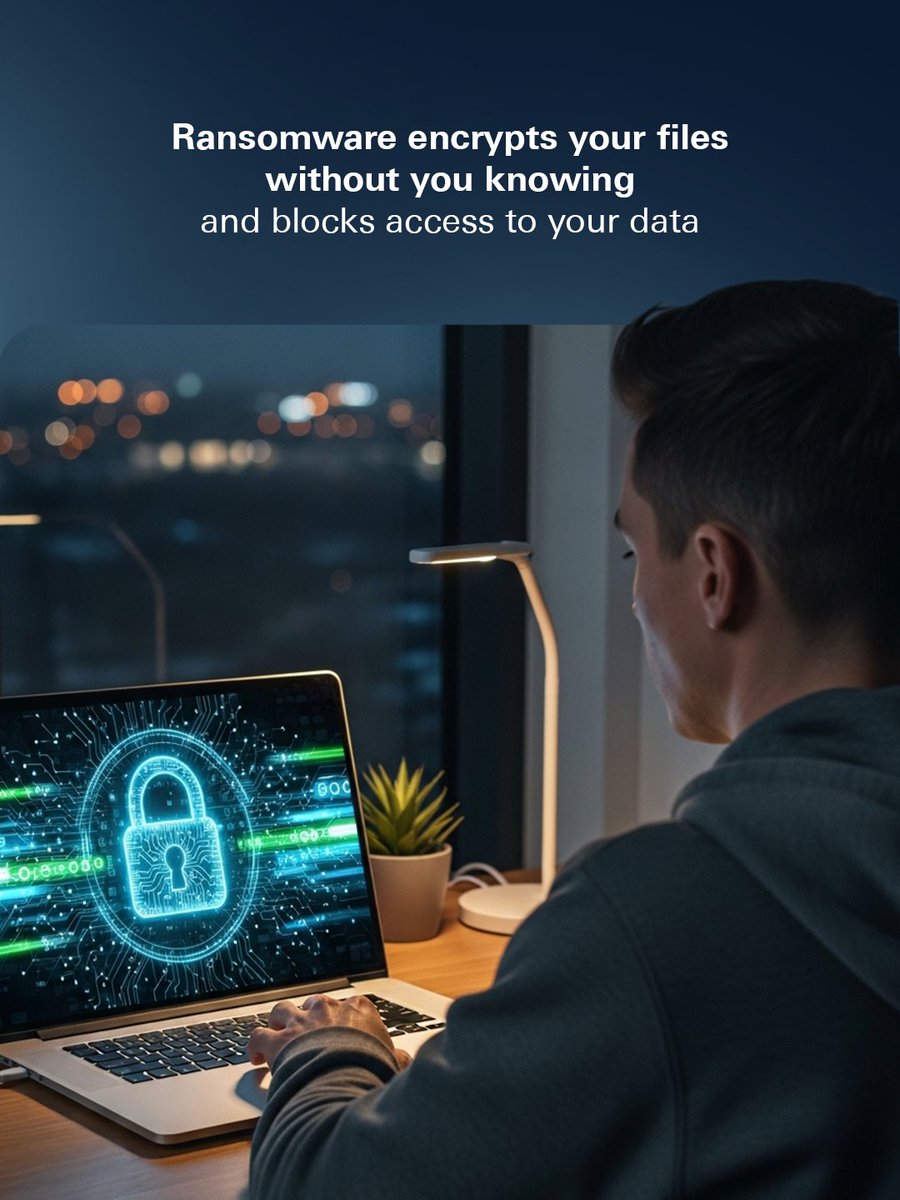 cscgovae's tweet image. Don’t let ransomware catch you off guard and cost you the data you’ve built up over the years.
With simple steps, back up your data regularly, avoid suspicious links, and report incidents to the Cyber Security Council: csc.gov.ae
#CyberSecurityCouncil #CyberPulse…