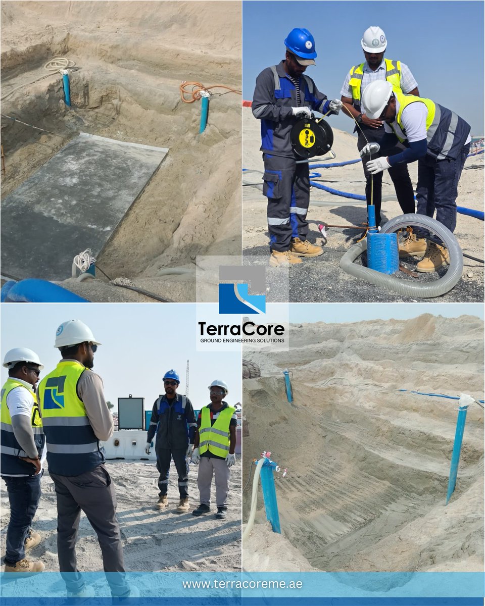 TerraCoreme's tweet image. Effective dewatering is essential to ensure stable working conditions and safe foundation construction.

#dewatering #dewateringsolutions #construction #site #project #terracore #engineering #groundwater #TerraCore #Dubai #AbuDhabi #UAE #GroundEngineering #shoring #piling #NDRC