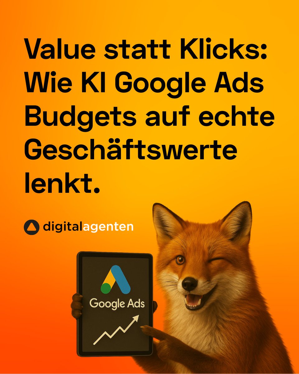 Value statt Klicks: Wie KI Google Ads Budgets auf echte Werte lenkt.

1. Drei Phasen für den KI-Einstieg
2. Markenprofil &amp; Datenqualität zählen
3. Jeder Klick trainiert Kampagne
4. Performance Max vs. AI Max
5. Szenarien statt Buzzwords
🔎 Mehr im Blog oder im kostenlosen Termin.