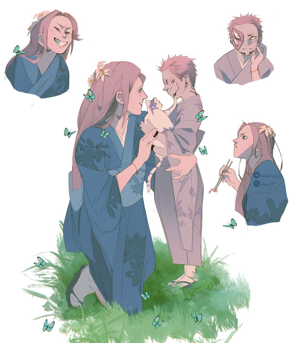The final version of baby Sukuna and his mommy. my  new hyperfixation This art is dedicated to the wonderful
<a href="/rulerofhavoc/">sukuna's tormentor</a>  
and her magical fanfic   "Aqua Regia" on ao3 or tumblr
Love you, little reed <3 
 #sukugo #sukuna #GojoSatoru #jjk #JujustuKaisen #五宿 #呪術廻戦 #mamakuna
