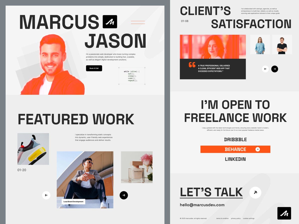 jabelahmedbappy's tweet image. Your personal website is more than just a portfolio — it’s your digital home.

A well-designed personal site builds trust, communicates personality, and helps you stand out in a sea of templates.

#PersonalWebsite #DesignJourney #MinimalDesign #Framer #Portfolio #CreativeDesign