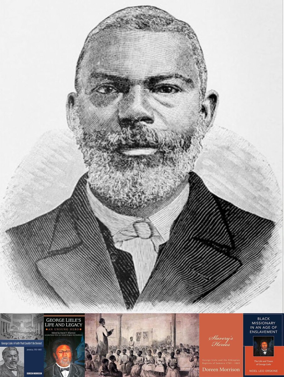 George Liele, Unsung National Hero, (c.1750-1828) born into slavery; first African American to be ordained; came to #Jamaica 1782 as indentured worker, baptised, built churches, educated enslaved; harassed, imprisoned. Paved way for Sharpe, Bogle, Gordon, Garvey but barely