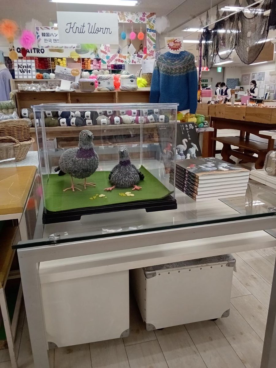 graphicshaeigy1's tweet image. 北海道のカナリヤ札幌本店さんにて10月新刊『鳥あみぐるみ』のサンプルを展示していただきました！これはかわいいいい！！🦆餌まで！細かい！！実際に見てみたら本当に作りたくなります！4Fの毛糸売場まで是非お越しくださいませ！　#書店巡礼　#鳥あみぐるみ　#カナリヤ　#あみぐるみ　#札幌 #soruni