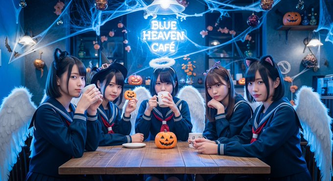 天国のカフェ cafe in blue heavenのイメージ