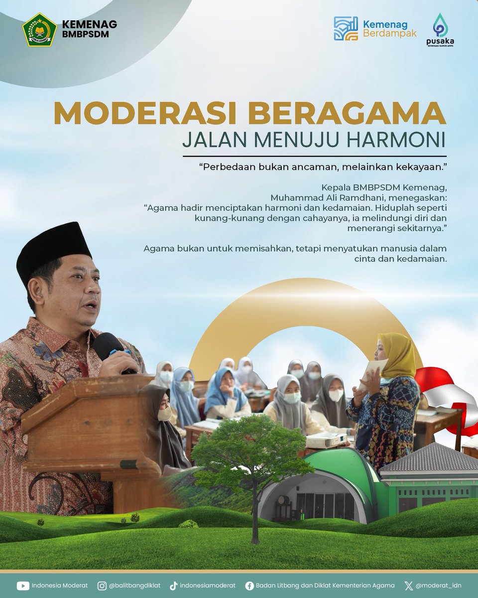 moderat_idn's tweet image. Salam #SahabatReligi

Kamu pernah ga sih bertanya, sebenernya apa sih fondasi hidup yang bikin kita tetap baik?

Ternyata ini jawabannya!

Swipe ke kiri ya🤩

#BMBPSDM
#KemenagRI
#ModerasiBeragama
#KitaSemuaSama
#ExellenceIsOurTradition